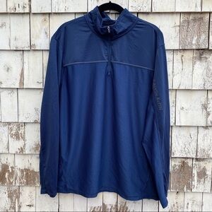 Calvin K.Performance Quarter Zip Mens Pullover